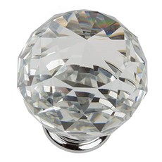 9003-CR-40-50 K9 Crystal with Polished Chrome Base Cabinet Knobs 50 Pack Large Clear (50), 50