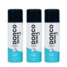 도루코 WIN3 리프레싱 쉐이빙폼 210ml x 3개 면도크림