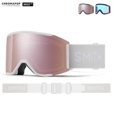 스미스 고글 스쿼드 맥 (2425 SMITH SQUAD MAG WHITE GOGGLE)