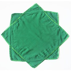 무용춤 부채 88 인치 실크 앙가선 9835망 해양모가 둥베이 꽃 드럼 등, 그린 글리터 팔각타월 한 개 (기어코