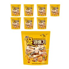 미니 꿀꽈배기 52g 한입꽈배기 한입과자 미니꽈배기, 8개