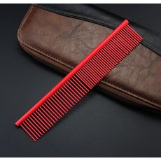 비숑빗 푸들 펫 브러쉬 포메 솔 털빗 애완 동물 털 제거 빗 스테인레스 스틸 이중 사용 고양이 개 손질, 1개