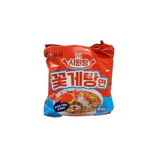 농심 시원탕 꽃게탕면 121g, 4개