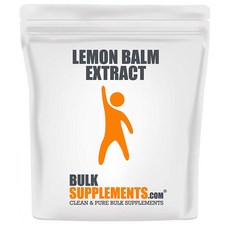 BulkSupplements 벌크서플먼트 레몬밤 추출 파우더 17.6oz (500g) 1팩, 1개, 500g