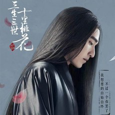 남자 장발 가발 헤어 소품 연극 방송 긴머리, 1개, 블랙