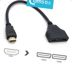 TYDL HDMI 선택분배기 2대1 Y자형 롱타입선택기 모니터, 1개