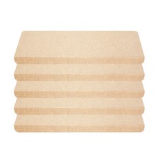 언커먼 미끄럼방지 논슬립 매트 계단형 55cm, 베이지, 5개