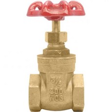2 황동 게이트 밸브 200WOG FxF NPT, 1, [