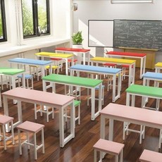 랩실 일반강의대 열공의자 학원초·중·고교생과 책·의자 테이블 학습 수작업 미술, 03 외짝 걸상