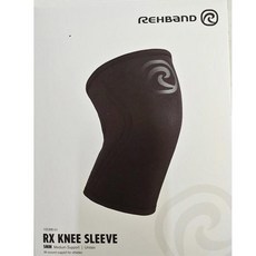 리밴드 RX 무릎보호대 5mm 카본블랙 헬스 역도 관절아대 105366 REHBAND, 1개