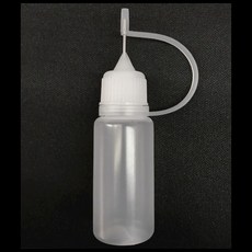 바늘 노즐 공병 오일 뾰족 세척 다용도 주사 전자담배액상용 재봉틀 기름 용기 리필 잉크 프라모델 도색도료 소분 주입 순간접착제 말랑 신너 소독 세정 살균 분사, 15ml, 1개