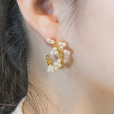 순금진주귀걸이