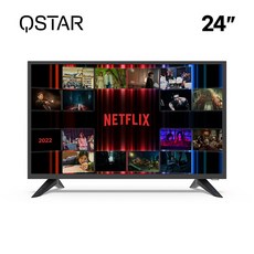 큐스타 22년형 24인치 HD 스마트TV WiFi 넷플릭스 Q2401UK, 기본 스탠드형 방문설치(파손시보상), 수도권(서울경기인천)