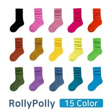 차이온 유아동 양말 롤리폴리 골지 워머 15color 유아 아동 주니어 골지워머양말 개별포장