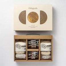 [봄 오다가다] 찹쌀 통밀 약과 유과 종합 선물세트 소담한과(5가지맛 유과+찹쌀약과4알+통밀약과4알), 1박스, 400g