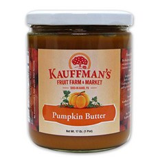Kauffman's Homemade Pumpkin Butter. Non-GMO Gluten-Free Kosher. Enjoy As A Spread With Coffee An, 1
