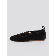 Archivepke Luv string flat velvet black