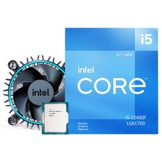 인텔 12세대 CPU 코어 i5-12400F 엘더레이크 PC부품 인텔 12세대 CPU 코어 i5-12400F 엘더레이크 PC부품