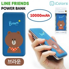 라인프렌즈브라운보조배터리면세점