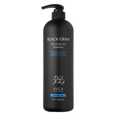 AVCA 黑穀油性頭皮護理蓬鬆洗髮精, 1瓶, 1L