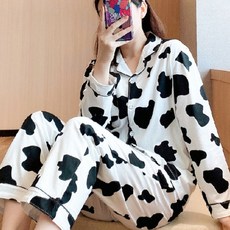 임산부 잠옷 임부잠옷 수유잠옷 임산부잠옷 수유복 홈웨어 출산 세트 긴 소매 바지 도트