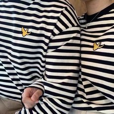 마크 곤잘레스 markgonzales 긴팔 루즈핏 라운드티 남녀공용 이너티셔츠 줄무늬 티셔츠