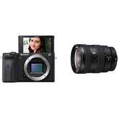 소니 망원렌즈 Sony Alpha A6600 Mirrorless Camera with Sony SEL1655G Alpha 16-55mm F2.8 G Standard Zoom APS