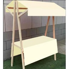 플리마켓매대 접이식 판매 매대 부스 진열대 노점 행사 플리마켓 이동식 판매대 조립식, 화이트 접이식 1.5x0.6x2m(식탁보포함)
