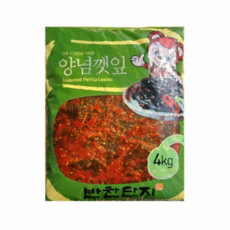제이원 깻잎무침, 4kg, 18개