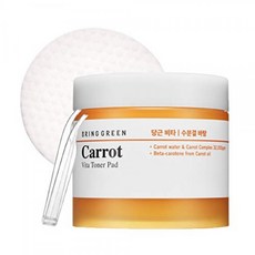 BRING GREEN Carrot Toner Pad 60ea - Carrot Skin Clearing Facial Peeling Pads Sk, 단일상품