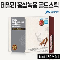 데일리 6년근 홍삼 녹용 골드 홍삼정 스틱 국내산 생녹용 홍삼액 농축액 진액 원액 짜먹는홍삼 엑기스 추출액 녹용홍삼 30포 부담없는 명절 선물 세트 효능, 1개