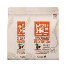 뉴트리나 어덜트 1세이상 성견용 연어 애견사료, 2.1kg, 2개 - 뉴트리나사료