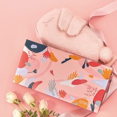 소싱 웜베이비 온열패드 발열복대 배 허리 복부 전기 온열찜질기, 웜베이비 워머, [그레이]베이비볼-보조배터리포함