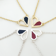 티파니앤코목걸이더블하트미니