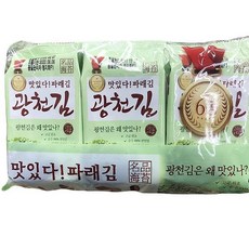 광천김 맛있다 파래김 (6봉) x 3개, 단품