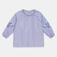 신디키즈 "반값세일"고급스러운 해지 자수 블라우스