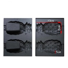 붕어빵 기계 상업용 파인 타이야키 와플 메이커 모양 스테인레스 스틸 필 제작 장비 110v 220v 4PCs, 4) 110V - AU