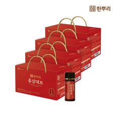 CJ 웰케어 한뿌리 홍삼대보 100ml10병 x 4개