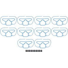 10Pcs 마스크 브레이스 김서림 방지 식품 등급 3D 실리콘 자유 접이식 재사용 가능한 지지 프레임 쿨 인사이트로 야외 오피스 스쿨화이트와 블루을 위한 호흡 공간 확대블루