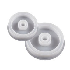 원 콘크리트 캔들 홀더 트레이 곰팡이 립스틱 저장 상자 곰팡이 홈 장식, 2 피스 세트