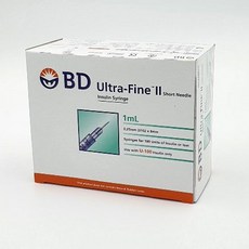 BD 인슐린 주사기 BD울트라파인ll 100개입 100개입 31G 8mm 1 0ml