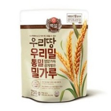 백설 통밀 영양가득 곱게빻은 밀가루, 750g, 10개