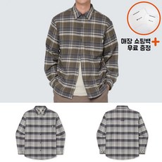 [백화점신상판/AS가능] 스노우피크 리사이클 체크 셔츠 남성 남자 ppJ 올리브 다크 그레이 S24FMFSH02