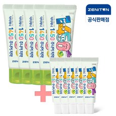 제니튼 1450 고불소 주니어치약 샤인머스켓향 60g+미니15g x5개