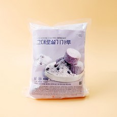 쌀이랑놀자 그대로 설기가루 백설기 쌀가루 딸기 맛, 1개, 800g