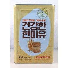 건강한 현미유 HACCP 인증 감마오리자놀 180000g 함유 대용량 업소용 미강유 식용유, 3개, 18L