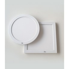 LED 이룸 듀얼엣지 원형/사각 현관센서등 [20W], 주백색, 원형 센서