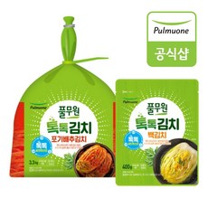 [풀무원] 톡톡 포기김치 3.3kg+백김치 400g