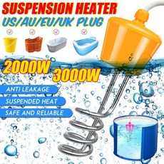 2000/3000W 2M 전기 침수 온수기 요소 보일러 풍선 수영장에 대 한 휴대용 물 난방 막대, 02 Eu 플러그