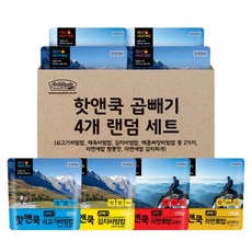 이지밥 [대용량] 핫앤쿡 곱빼기 4개 랜덤세트 발열도시락 전투식량 등산음식 간편식 즉석조리식품, 175g